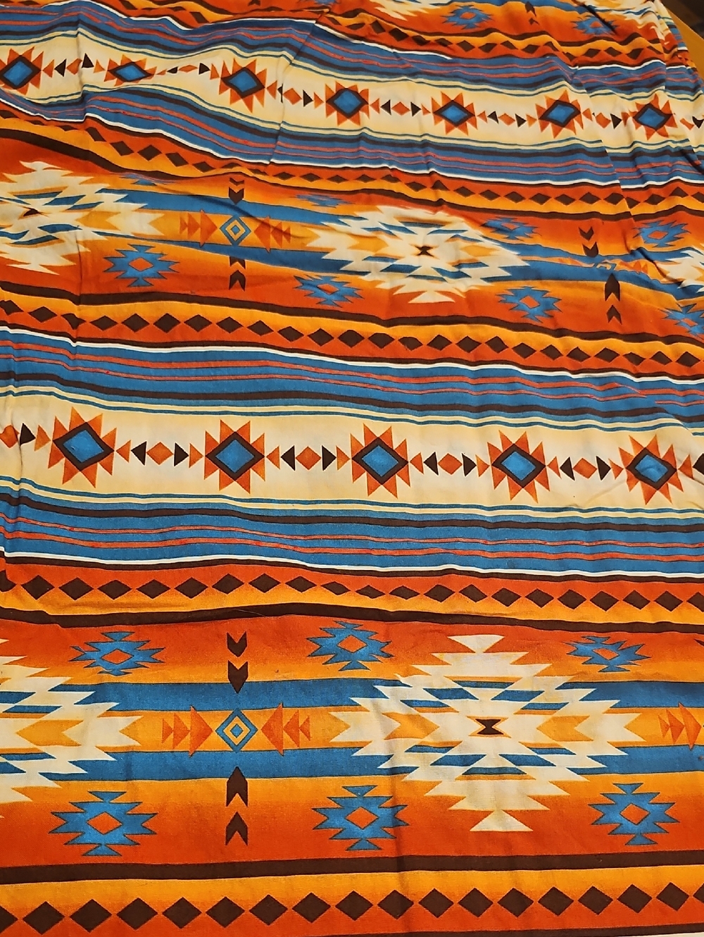 2 Yards Of Southwestern Pattern Fabric